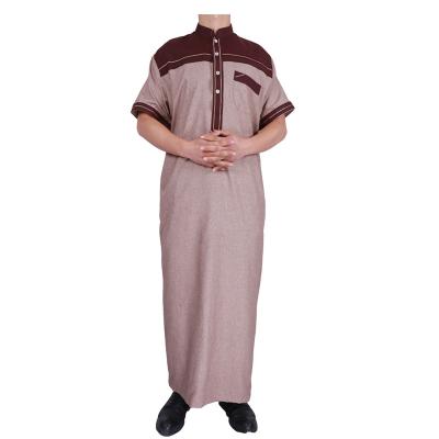 China 2021 IKAF Design Morocco Style Mens Thobe For Islamic Mens Clothing Thobe 56-62 for sale