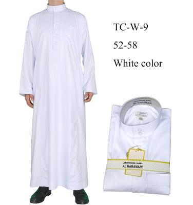 China Mens Qamis Clothing Quality Good Shiny Al Haramain Saudi Men Jalabya ​​Material Thobe For Men 2021 for sale