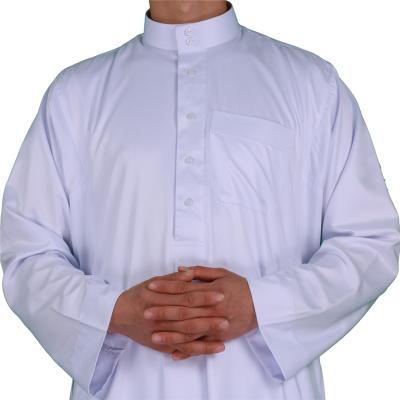 China 2021 Badawood Thobe Traditional Ethnic Saudi Style Mens Thobe Bright Colorless Thobe for sale