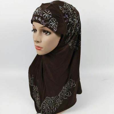 China 100% cotton 2020 latest islamic clothing fashion women knitting hot selling muslim hijab for sale