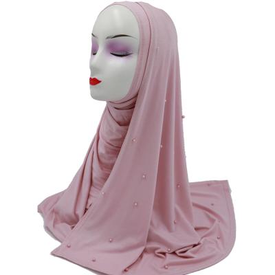 China 100% Cotton 70*175CM Women's Head Scarf Ethnic Muslim Hijab High Quality Knitting Women Hijab Scarves Cotton Head Scarf for sale