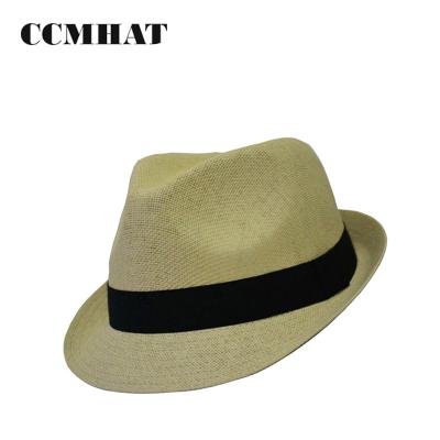 China CKF16618 Primary Training Natural Tiny Paper Straw Fedora Hats for sale