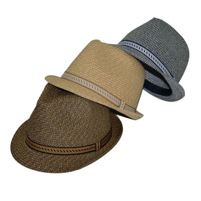 China Machine Sewn Summer Top Branded Men's Straw Hats Pattern Band for sale