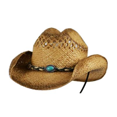 China Hand - Woven Western Cowboy Hats Made of Raffia in Mexico for Wholesale for sale