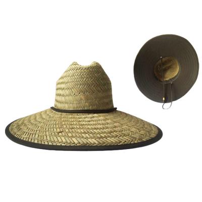 China Wholesale Labor Cost Rushing Straw Lifeguard Hat Woven Vacuum /CPP14102 for sale