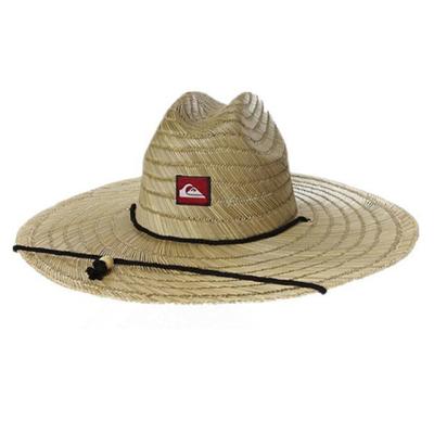 China Topsale Logo Branded Mat Grass Lifeguard Hand Knitted Hat For Beach for sale