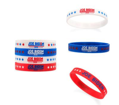 China USA President Election Silicone Wristbands CLASSIC Inspired Wristbands 2020 Motivational Wristbands for sale