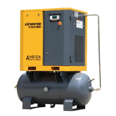 China Customized Lubricated Stationary Compressor 300 L 7.5 KW 10 HP Electric Screw Compressor for sale