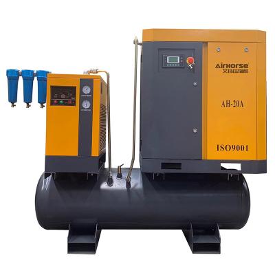 China 15hp/11kw Lubricated Rotary Air Compressor Scuba Air Compressor Screw Air Compressor Tank for sale