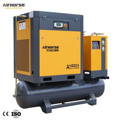 China 81cfm 116psi lubricated air compressor 500 liter 20hp 15kw direct driven air compressor with air dryer for petroleum equipment for sale