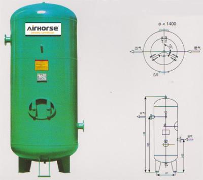 China Hotels 3000 L Best Quality Customization Air Receiver Reasonable Price Air Tank For Air Compressor for sale