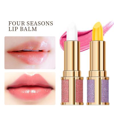 China Hot Selling Discolored Lip Balm Lipstick Waterproof Color Changing Lip Gloss Long Lasting Luster Lipstick Moisturizer for sale