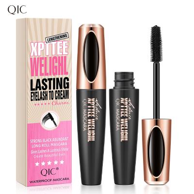 China Qic 4d Lengthening Mascara Silicone Mascara Waterproof Primer Waterproof Brush Proofing Not Smudge Mascara for sale