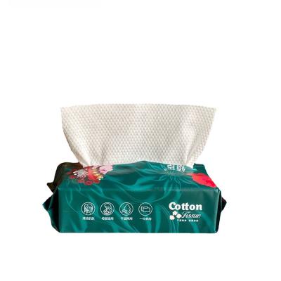 China Disposable Promotion 100% Cotton Box High Quality Comfortable Soft Cleansing Disposable Face Towel for sale