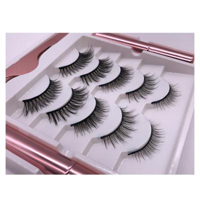 China China Factory Good Quality Flexible Stick 10 Mini Circles Lashes 5 Pairs Mixed Magnetic Liquid Eyeliner Eyelash Set for sale