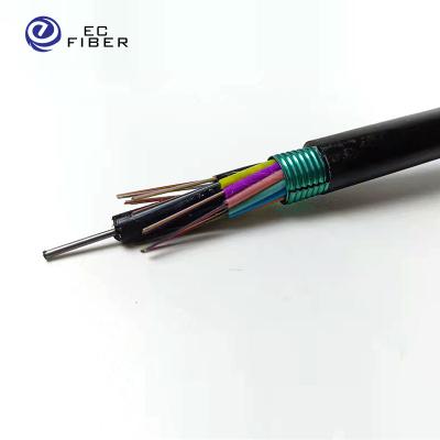 China Hybrid Oplc 4 Fiber Optic Cable Compound Copper Wiring SM FOC OS2 Core Power 6 6 8 12 16 24 48 96 Core GYTA Fiber Cables GYTA for sale