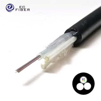 China Cheap EC Factory Adss 12 24 Single Jackets 80 Outdoor Pe Fiber Optic Cable 48 Core Double Span Length 100 120 Cable GYFFY for sale