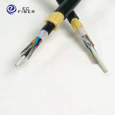 China Price list Fabrica directamente la oferta 48 96 core ADSS g652d fiber optic cable Al Aire libre De 100m span ADSS for sale