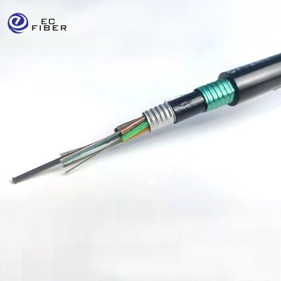 China 2 4 6 8 24 32 48 64 72 96 144 288 Wholesale Price G652D Armored Submersible Underwater Fiber Optic Cable GYTA53 GYTA53 for sale