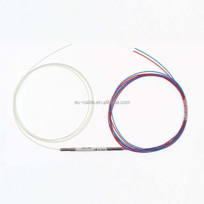 China 1:2 0.9mm 1m 3:97 50:50 30:70 FBT Bare Fiber Optic Coupler Splitter Without 1x2 Connector for sale