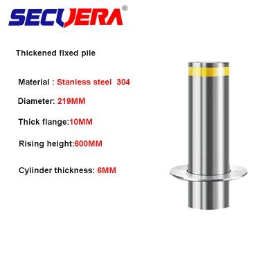 China 304stainless stainless steel diameter 168mm 219mm anti-crash fixed bollard bollard for traffic control for sale