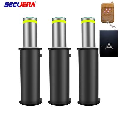 China 304stainless steel bollards 219mm security bollards 219mm road traffic automatic remote control remote control lifting blocker for sale