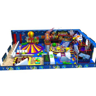 China New Design Space Castle Theme Park Eco-Friendly Childcare Indoor Playground With Ball Pool for sale