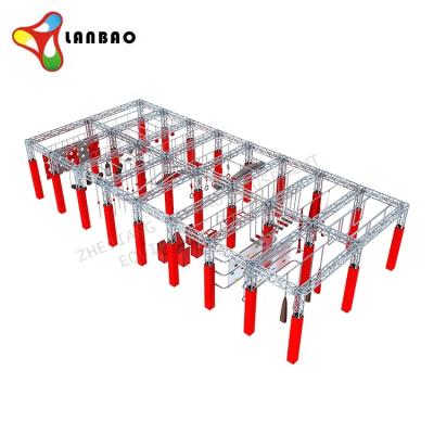 China With Protective Net Indoor Designer Kids Adult American Ninja Warrior Obstacles Play Equipment For Sale for sale