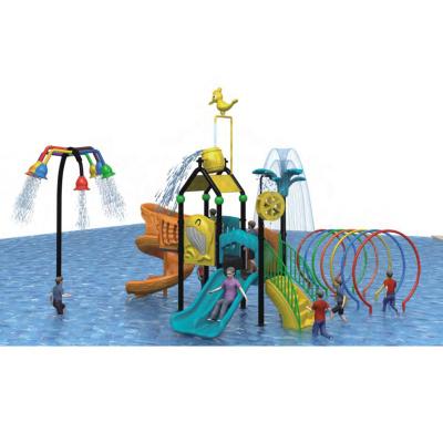 China Eco-friendly Colorful Customized Kids Preschool Water Slides Outdoor Playground Equipment for sale