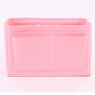 China Pale Pink Felt Felt Material Bag Organizer Customized Size And Design for sale