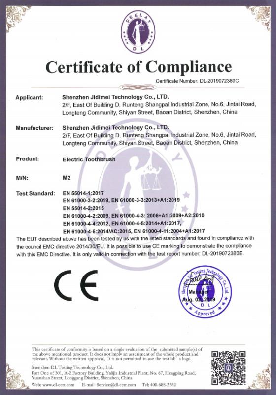 CE - Shenzhen Jidimei Technology Co., Ltd.