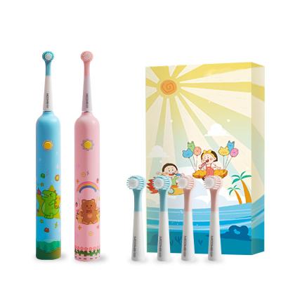 China Teeth Whitening Custom Design Cute Cartoon Toothbrush Baby Automatic Electric Toothbrush Cheap Bulk Kids for sale