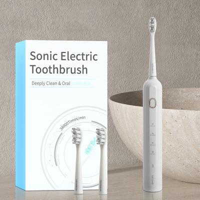 China Teeth Whitening Sonic Whitening Electric Toothbrush Automatic Rechargeable Travel Case With Wholesale Prices 4 Modes Cheap Oral Care for sale