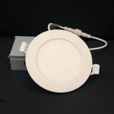 China Modern ETL ES IC FCC Certification 4inch 10W Slim Panel With 5CCT Dip Switch IP44 Dimming Ceiling Light for sale