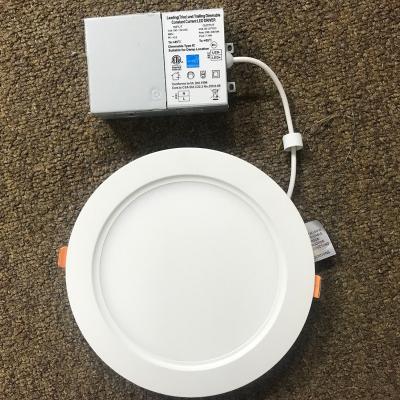 China Morden ETL Listed Led Pot Light 8inch 18w IP44 IC Type Ultra Light Led Panel Light For Home for sale