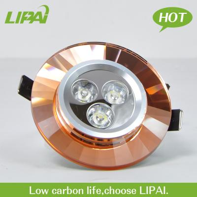 China Office LED ceiling light 12V 24V 36V crystal glass ceiling light led downlight for sale