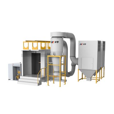 China Intelligent Automatic Systems Supplier Factory Booth Horizontal Electrostatic Powder Coating Booth for sale