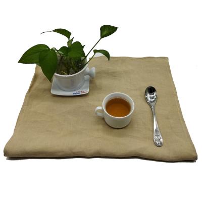 China 1cm Edge Linen Napkin Plain Hotel Dinner Wedding Table Home Napkins for sale