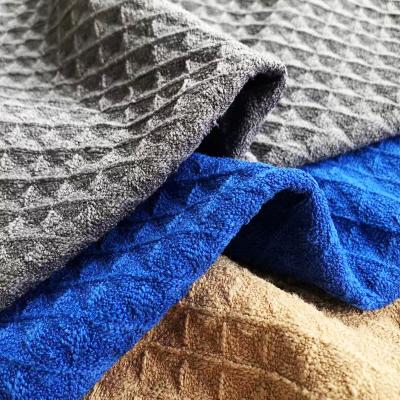 China QUICK DRY High Absorbent 80% Polyester 20% Polyamide Microfiber Waffle Towel For Cleaning Cloth for sale