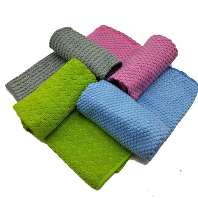 China New Design 4 Pack Home Warp Knitted Microfiber Dish Towel For Gift Micro Fiber Kitchen Towel Microfiber Cloth for sale