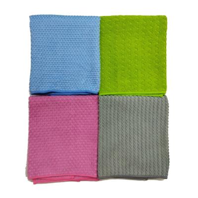 China Amazon Home 4 Pack Microfiber Towels Set For Decoration Cleaning Cloths Tea Towel Absorbent Dish Towel for sale