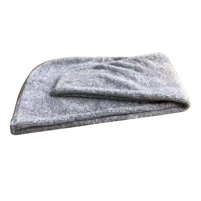 China Customized QUICK DRY bamboo charcoal fiber drying hair towels wrap hair turban for sale