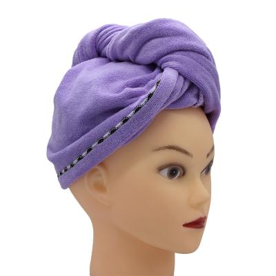 China Absorption Microfiber Terry Women Hair Drying Hair Wrap Turban QUICK DRY Towel for sale