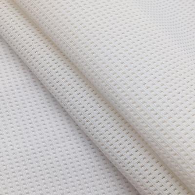 China Stretch 90% Polyester 10% Spandex Factory Supply Knitting Tank Top Fabric For Sportswear With Solid White Color for sale