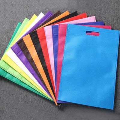 China Eco-friendly Wholesale Colorful 100% PP Die Cut Bag Low Moq Non Woven Polypropylene Bag for sale