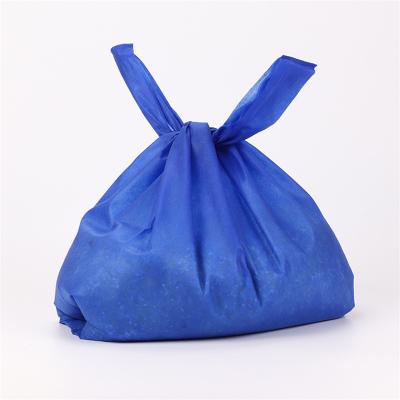 China Eco-friendly Promotional PP non woven bag t-shirt non-woven vest carrier shopping bag for sale