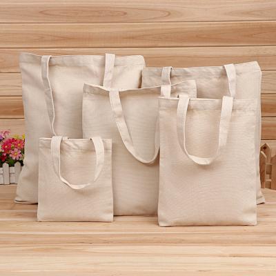 China Eco-friendly Wholesale Custom Printed Eco Recycled Blank Shopping Bag Plain Organic Cotton Canvas Tote Bag With Logo for sale