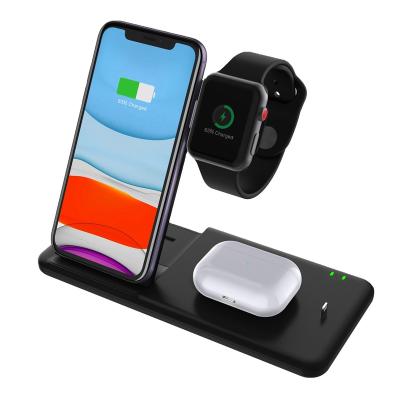 China New 15W Qi R2 Dock Convenient Fast Charging SKU 4 in 1 R9 Wireless Charger for iPhone for Microphone for sale