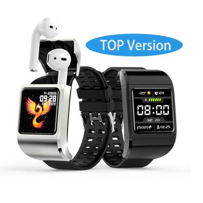 China Newest arrival touch screen pro GEN 3 3 T500 G36 N8 T89 2 in 1 air 2 wireless smart watch with earbuds headset bracelet tws smart earphones for sale