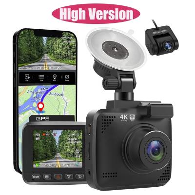 China Hot Sale 4K Car Dash Cam Built In LCD Screen WiFi GPS Car Dash Camera Black Box 3840*2160P 30FPS HD 2.0